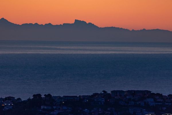 La Corse vue de St-Jeannet