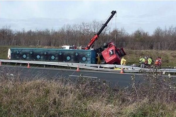 L'accident s'est produit mercredi sur l'A10 