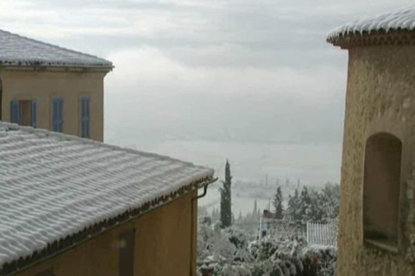 La neige est arrivée en Côte d'Azur.