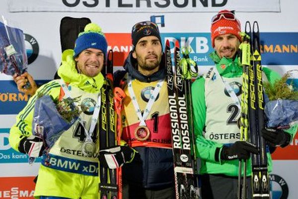 Nouvelle victoire pour le Catalan Martin Fourcade sur le sprint à Ostersund, en Suède - 3 décembre 2016