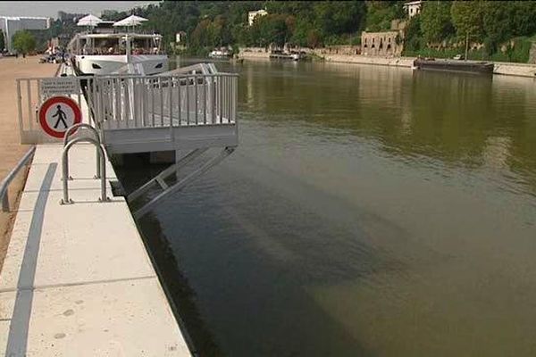 Quai Rambaud, Lyon 2ème- Lieu de l'accident- Le 26/07/2014