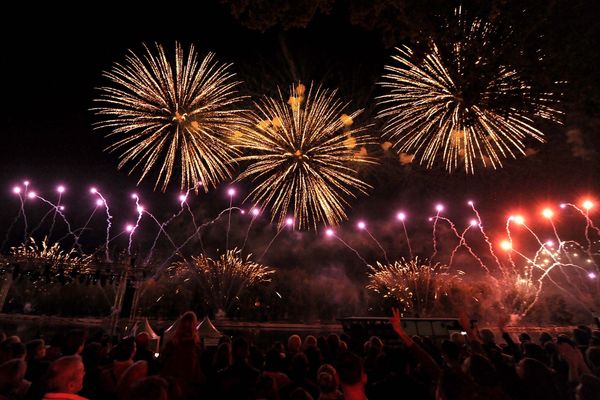 Le feu d'artifice du festival de Loire d'Orléans, en 2017 - Photo d'illustration