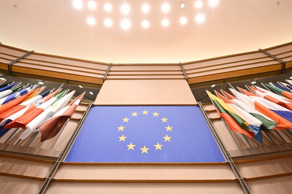 À l'intérieur du Parlement européen à Bruxelles. (Illustration)