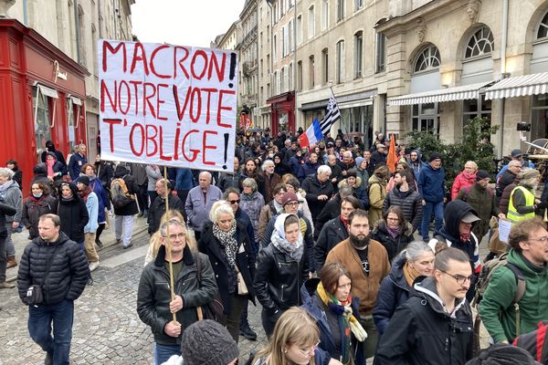 Manifestation du 6 avril 2023 à Nancy. Moins nombreux mais déterminés