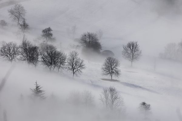 Phot d'illustration / neige dans le massif des Bauges