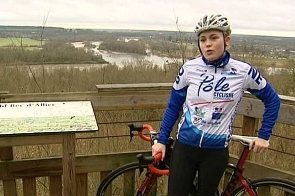 La Nivernaise Manon Bourdiaux est pensionnaire du Pôle Espoir cyclisme de Bourgogne, à Dijon