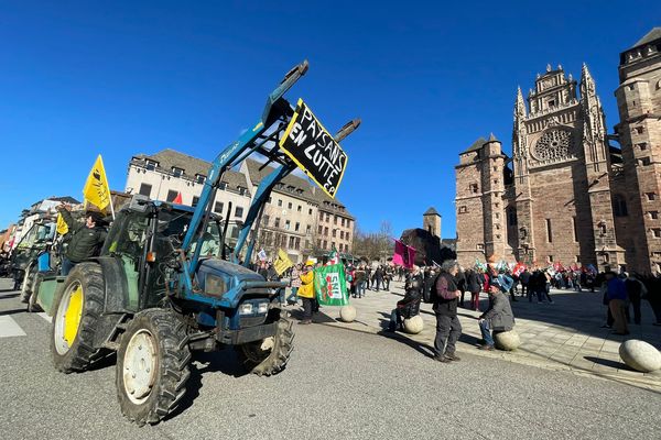 D'après l'intersyndicale, 20 000 personnes avaient participé à la manifestation organisée à Rodez le 15 mars.