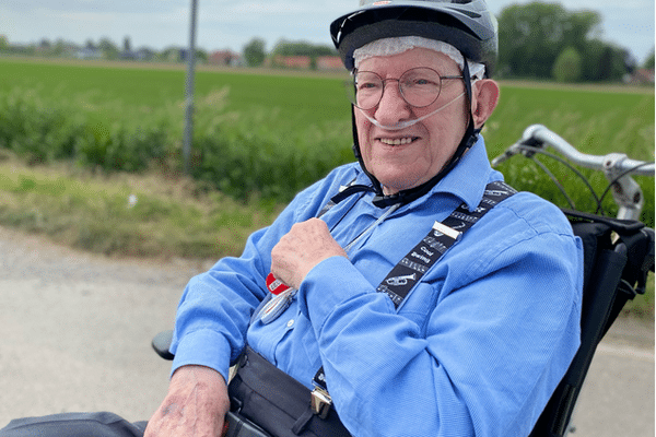 Georges Cermak, 96 ans, va voir le Tour de France à Forest-sur-Marque mercredi 6 juillet 2022