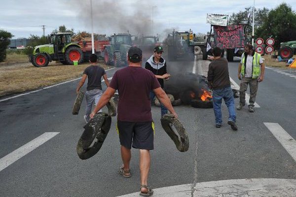 La semaine dernière, des agriculteurs avaient boqué le pont de l'Ile d'Oléron.