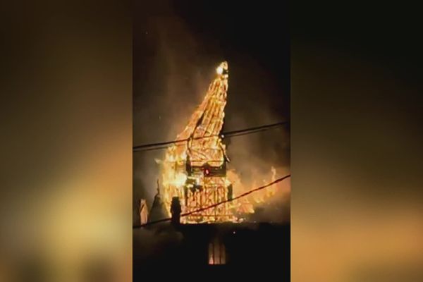 Incendie de l'église de l'Immaculée Conception, lundi 2 septembre 2024.