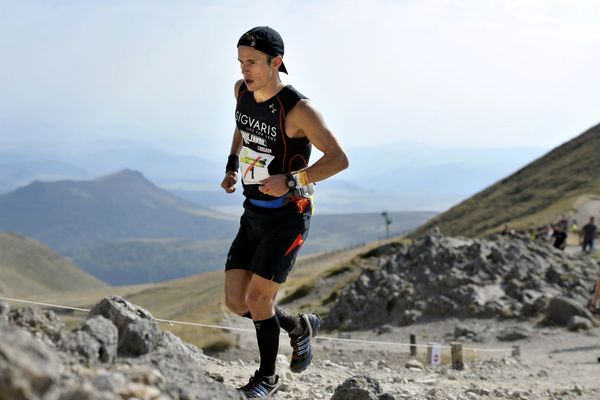 Patrick Bringer lors du Trail du Sancy 