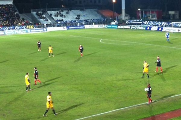 Boulogne-Quevilly au Stade de la Libération devant 7000 spectateurs ce mardi soir. 