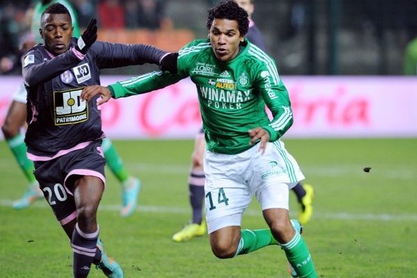 Brandao, lors de la rencontre opposant l'ASSE à Toulouse le 11 janvier dernier.