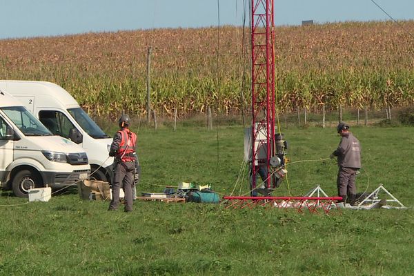 Les travaux d'installation des éoliennes ont démarré fin septembre 2021