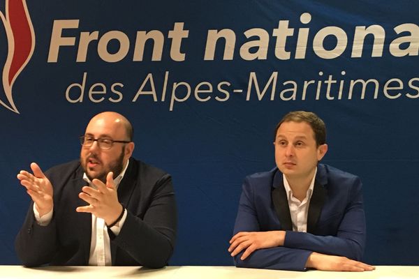 Conférence de presse du Front National, le 27 mars, à Nice