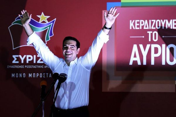 AlexisTsipras le soir de sa nouvelle victoire électorale en Grèce