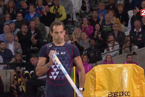 Renaud Lavillenie aux Championnats du Monde d'athlétisme de Londres