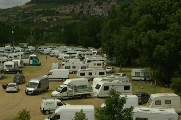 Les caravanes juste avant leur départ