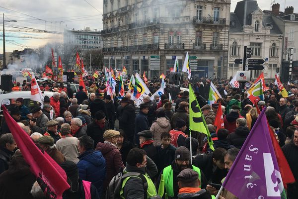 Faible mobilisation à Limoges le 6 février 2020 contre la réforme des retraites