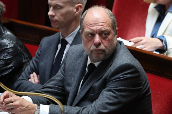 Le Garde des Sceaux Eric Dupond-Moretti à l'Assemblée nationale.