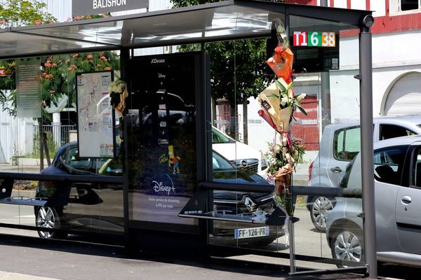 C'est à cet arrêt de bus à Bayonne que Philippe un conducteur a été victime d'une agression qui le laisse en état de mort cérébrale