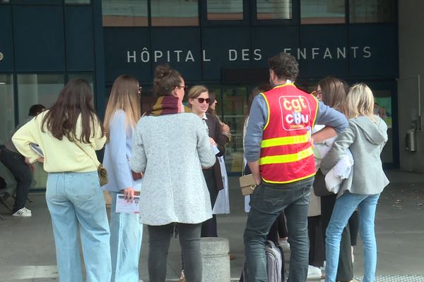 Fin de la grève à l'hôpîtal des enfants Paule de Viguier de Toulouse