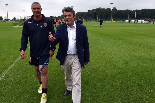 Jean-Louis Borloo à l'entraînement du VAFC en juillet dernier.