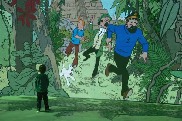 L'exposition "Tintin, l'aventure immersive" a lieu en Suisse, à Beaulieu Lausanne, jusqu'au 11 février 2024.