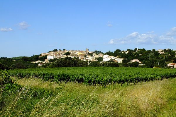 Le village de Magalas, dans l'Hérault. 