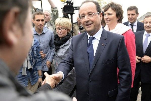 François Hollande à Roanne le 08/10/2013