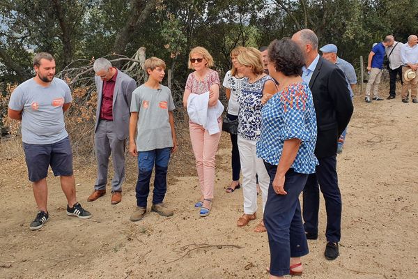 Josiane Chevalier, préfète de Corse, était présente lors de la rentrée du lycée agricole de Sartène. 