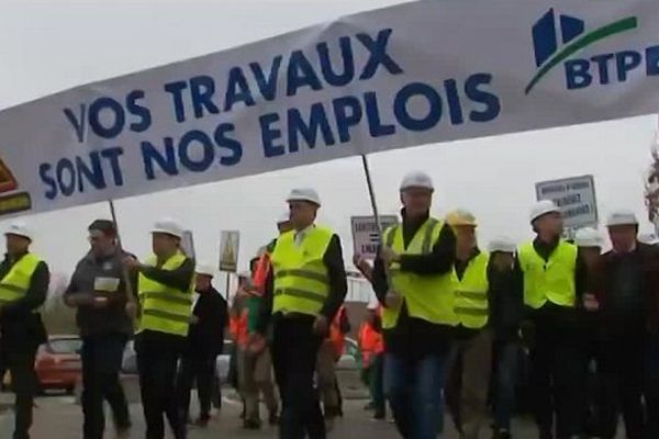 Les acteurs du BTP dans la rue - (Bourg-en-Bresse - 11/3/15)