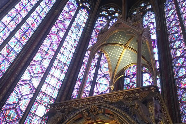 La Sainte-Chapelle, à Paris.