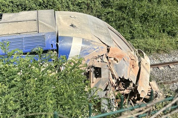 Le TER a déraillé à 6h30, mercredi 24 juillet, sur la commune d'Eus dans les Pyrénées-Orientales.