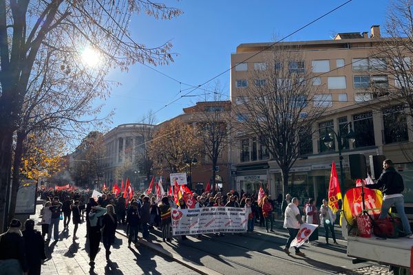 Un millier de manifestants dans les rues de Nice le 5 décembre 2024