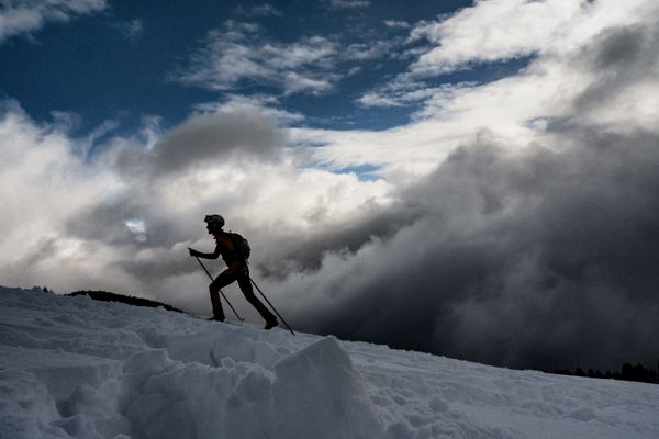 Photo d'illustration : un skieur de randonnée dans le massif du Beaufortain