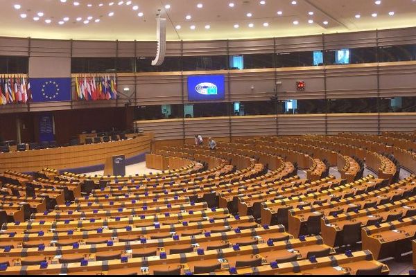 L’hémicycle du Parlement européen à Bruxelles.