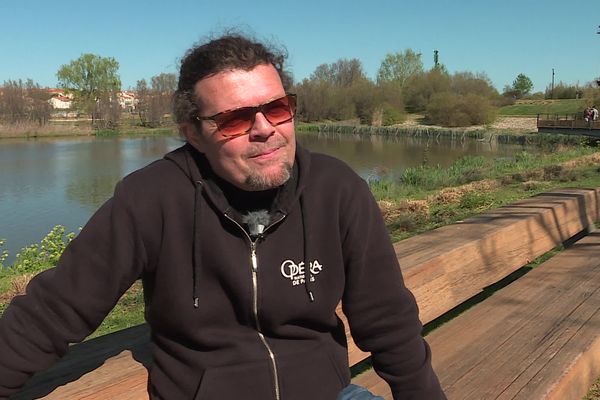 Le compositeur et tenoriste de la Coble Tres Vents, Olivier Marquès, invité d'Aquí Sem. 