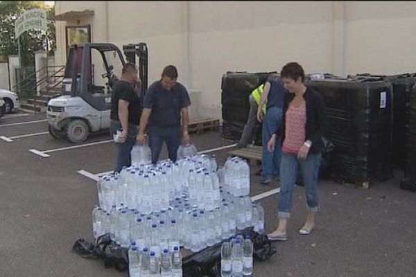 Distribution d'eau à Valentigney