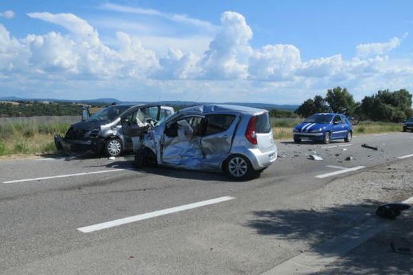 L'accident s'est produit sur la route de Manosque à Valensole.