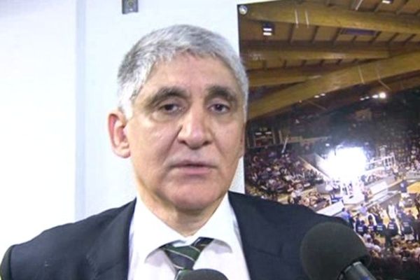 l'entraineur Giannakis, lors d'une interview à Limoges Beaublanc le 01-05-2013