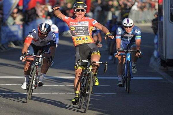 Etoile de Bessèges : Bryan Coquard remporte la 2e étape Nîmes-Méjannes-le-Clap - 4 février 2016.