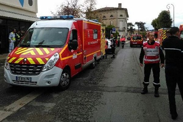 Secours mobilisés sur place à Puisseguin