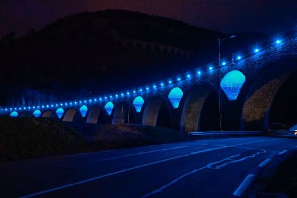 Le viaduc de Morez dans le Jura sera éteint la nuit pour faire des économies d'énergie.