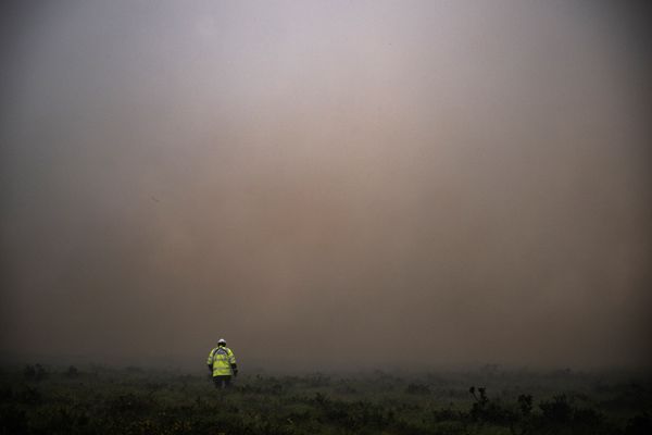 Vendredi 22 juillet, alors que les flammes étaient maîtrisées, les pompiers constatent de nouveaux départs de feu du côté de Brennilis.