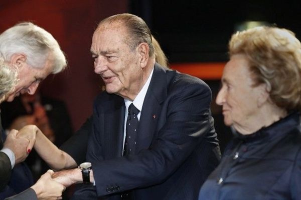 Jacques Chirac, lors de la cérémonie à la Fondation Chirac à Paris, le 21 novembre 2013