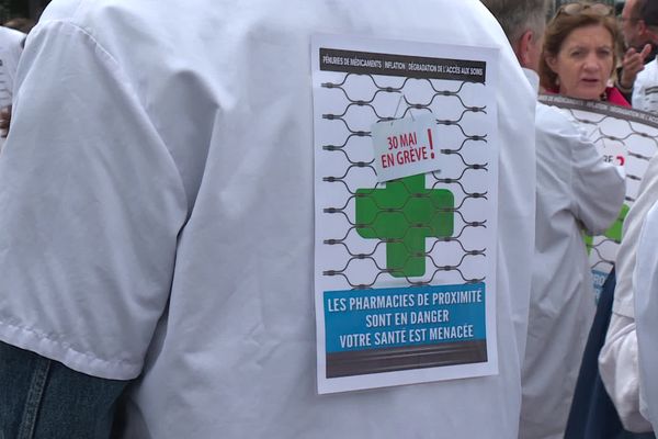 Les pharmaciens en grève ce jeudi 30 mai 2024. Lyon