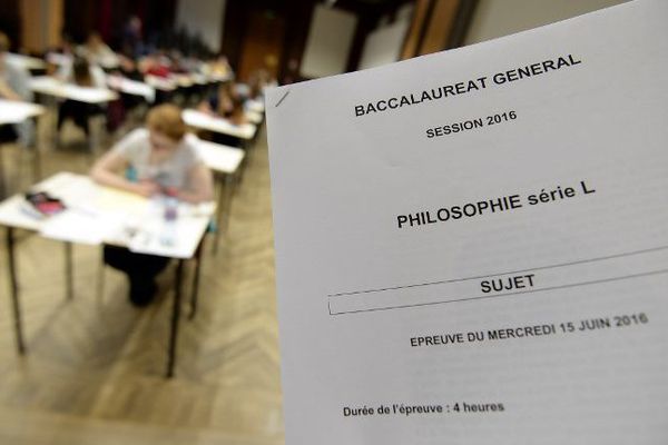 Le bac commence avec l'épreuve de philosophie. Illustration.