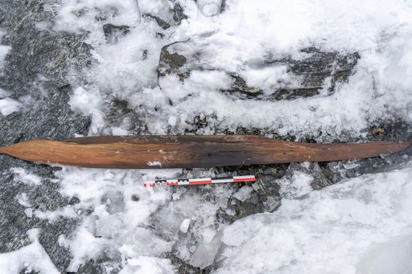 Le deuxième ski de Digervarden, complètement libre de glace.