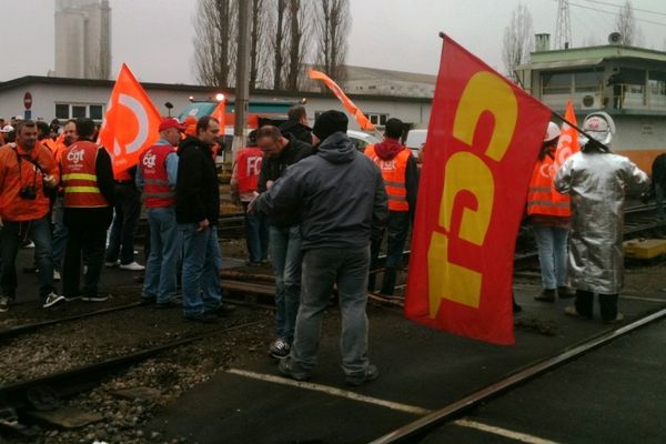 Un blocage des voies avait déjà eu lieu à Ebange, notamment ici en mars.